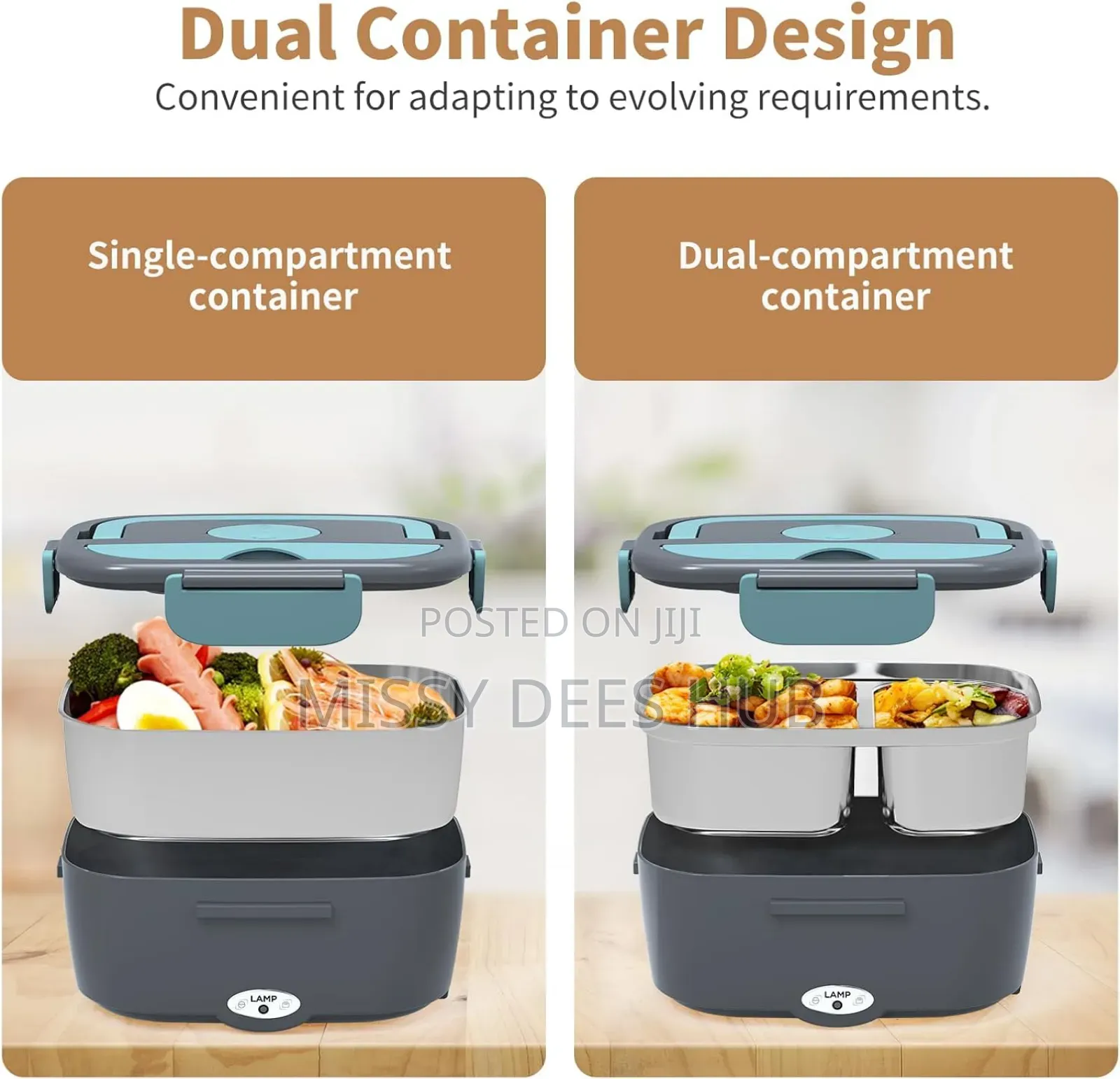 Electric Lunchbox Set With Car Charger