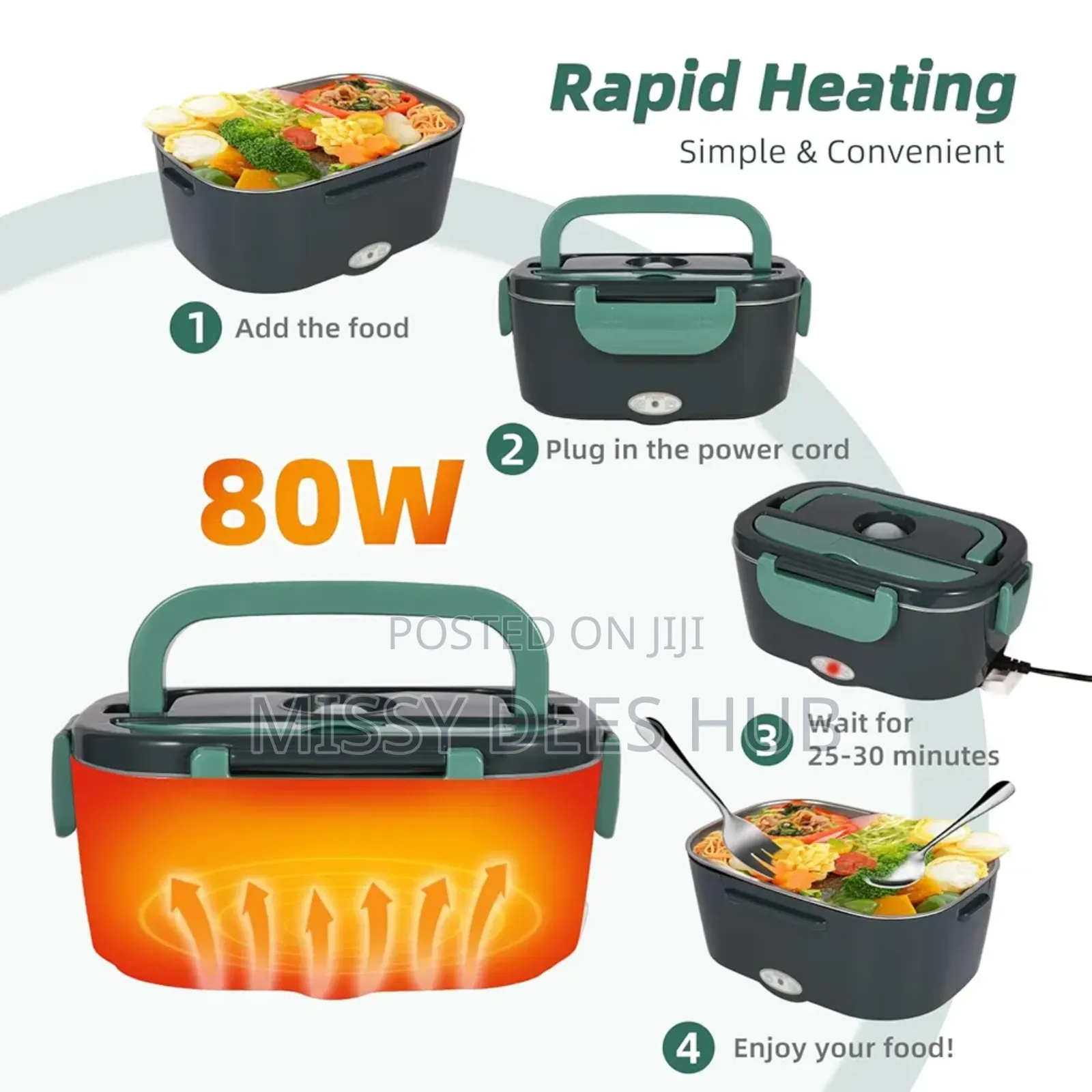Electric Lunchbox Set With Car Charger