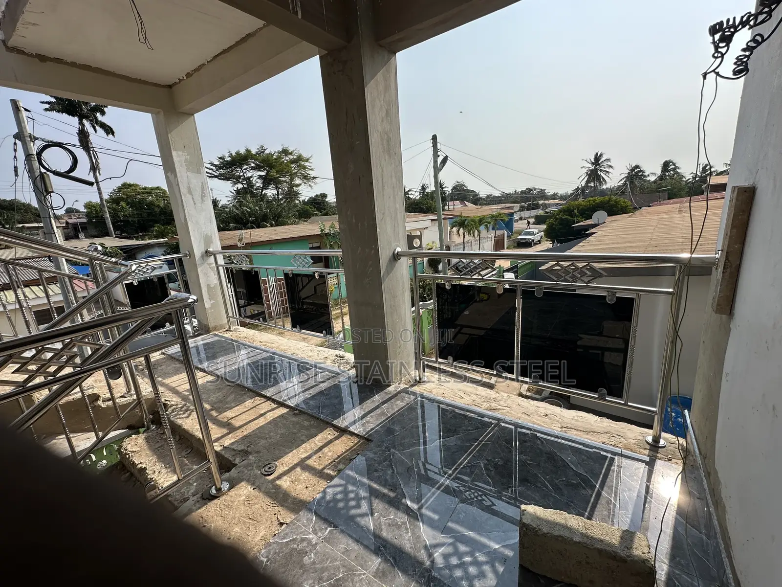 Sunrise Stainless Flower Design Balustrade