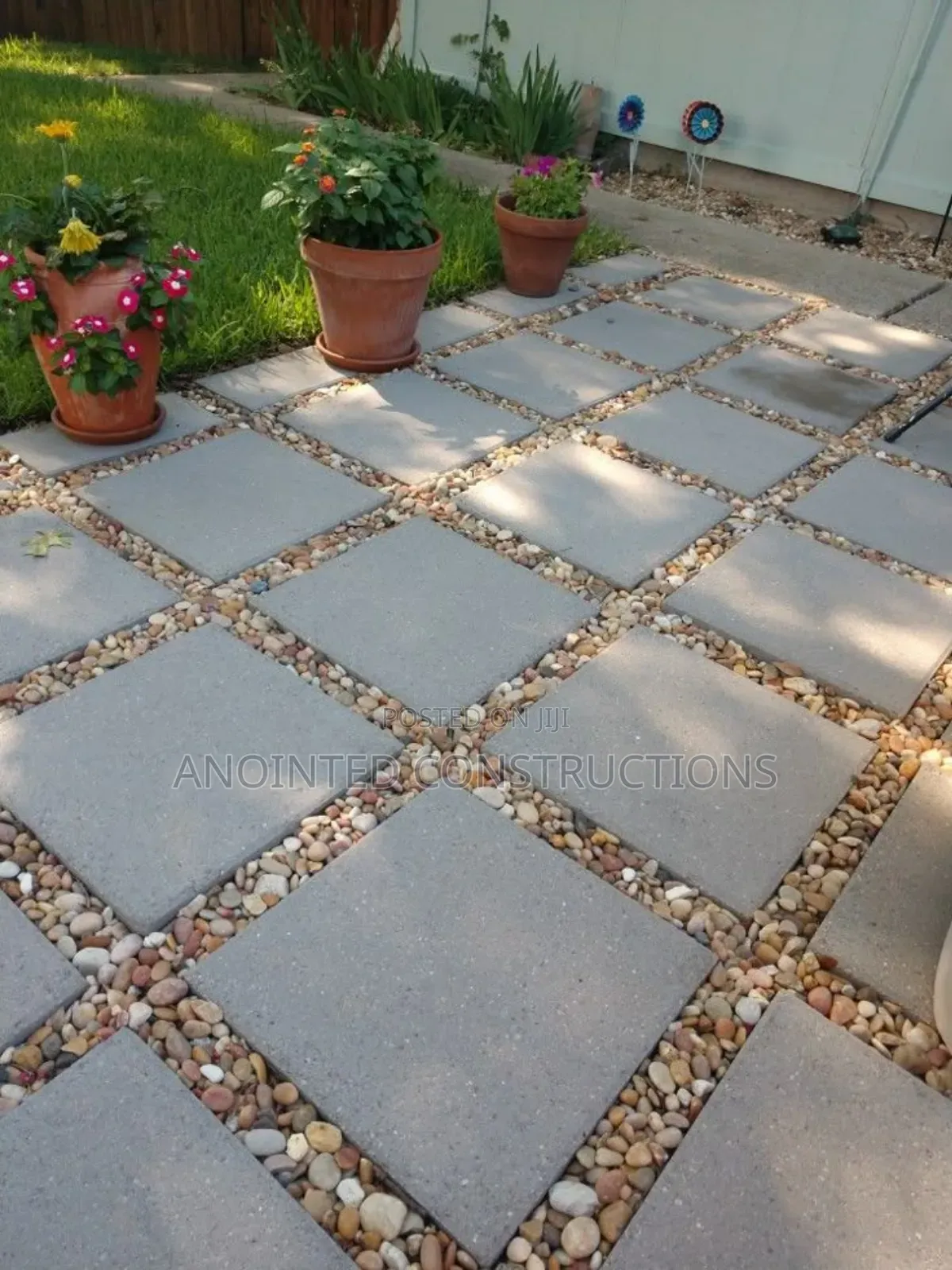 Patio Pavers and Decorative Pebbles
