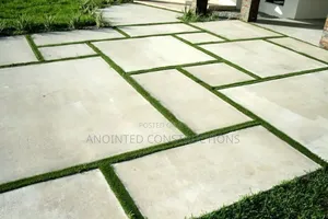Concrete Slabs With Astroturf Designs