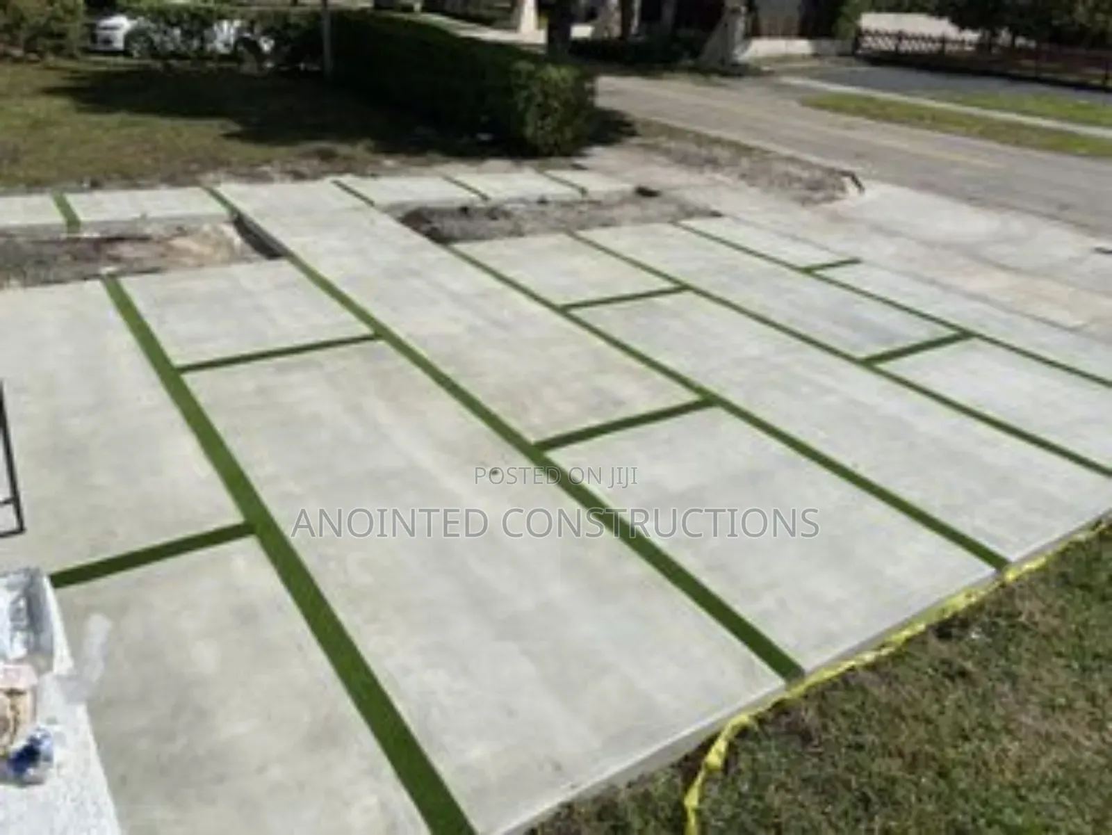 Quality Concrete Slabs and Astroturf Landscape