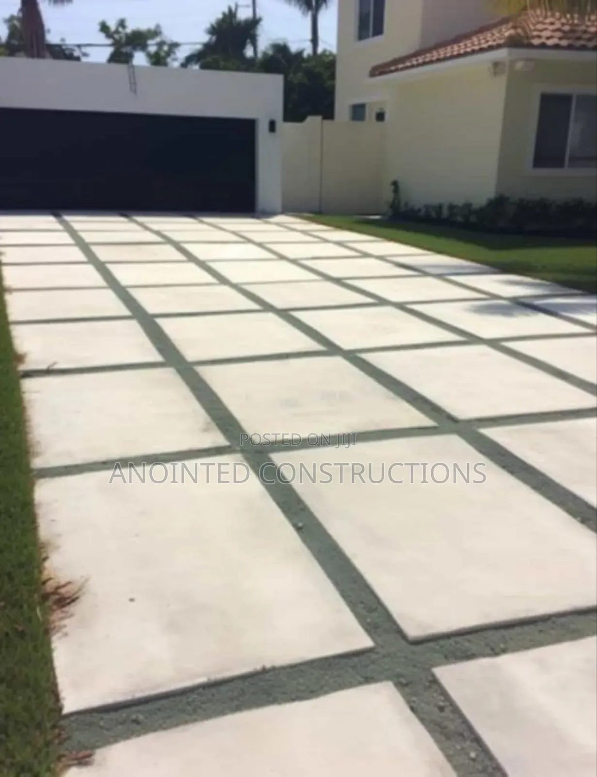 Quality Concrete Slabs and Astroturf Landscape