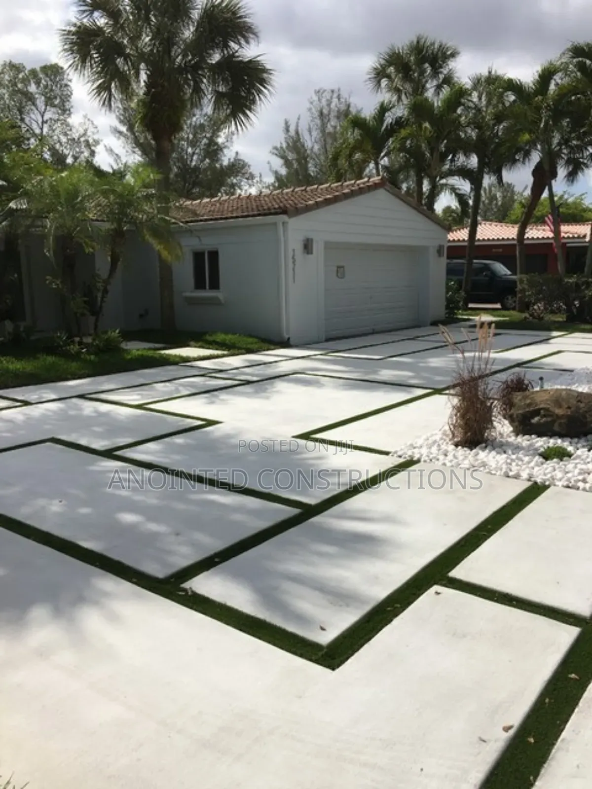 Quality Concrete Slabs and Astroturf Landscape