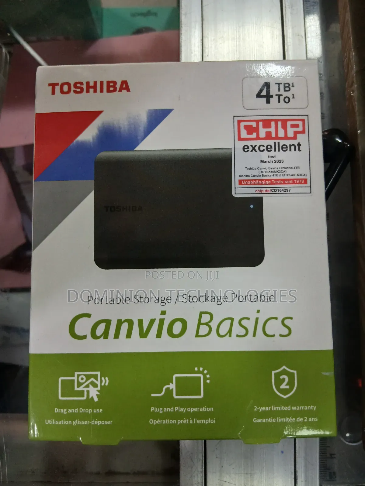 Toshiba 4tb Canvio Basics External Hdd