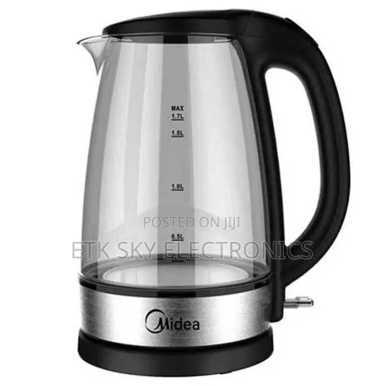 Midea 1.7liters Glass Glass Kettle
