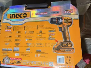 Ingco 165pcs Brushless Impact Cordless Drill With Tools