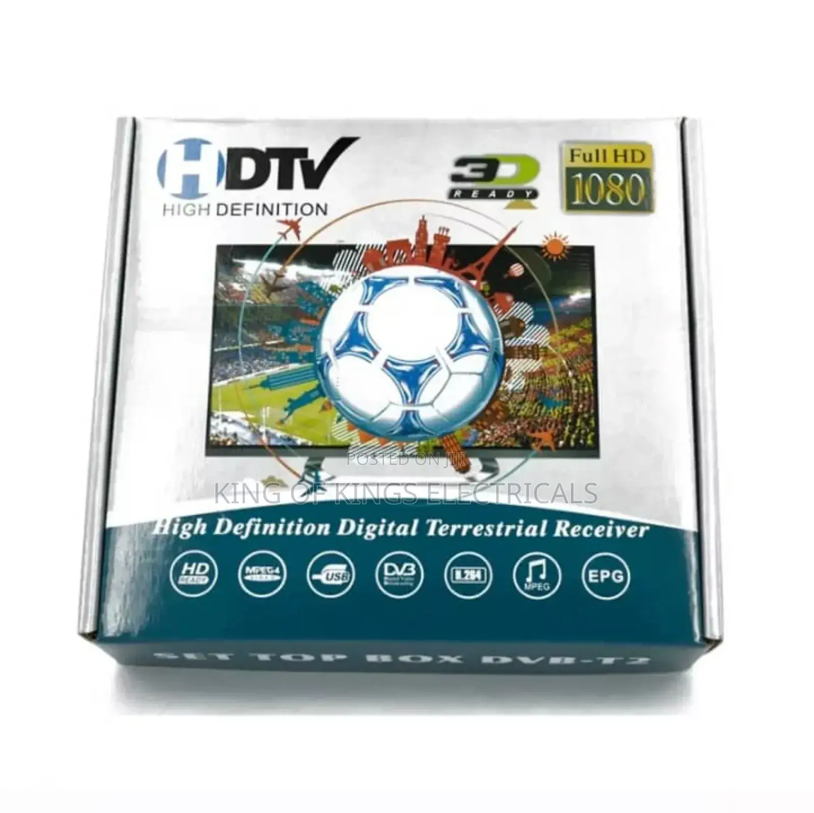 Full Hd Digital Tv Decoder DVB-T2 Set Top Box With Usb Hdmi