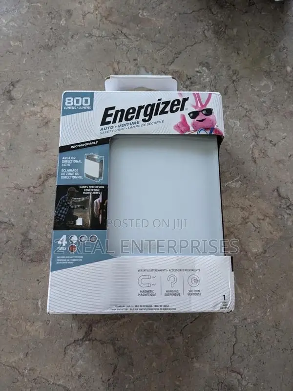 Energizer 800 Lumens Rechargeable Safety Work Light (Model Enalwll9)