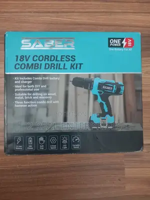 Saber 18v Cordless Combi Drill Kit