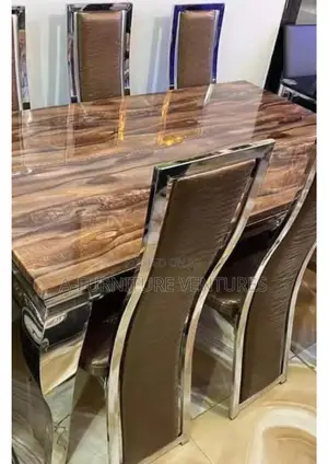 Six Seater Marble Dining Table