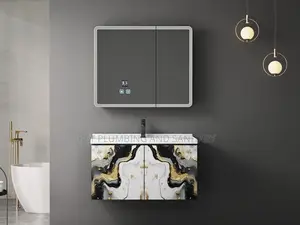 European Led Cabinet Basin and Mirror Complete _Smart Cabinet Basin