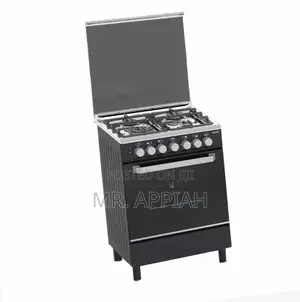 Eldo Gas Cooker 4 Burner 60x60cm Black Oven Grill Rotisserie,Gc6060bfu