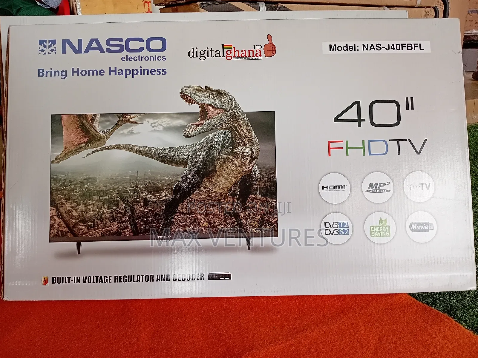 Entertainment Nasco 40" Tv Digital Satellite FHD Frameless Television