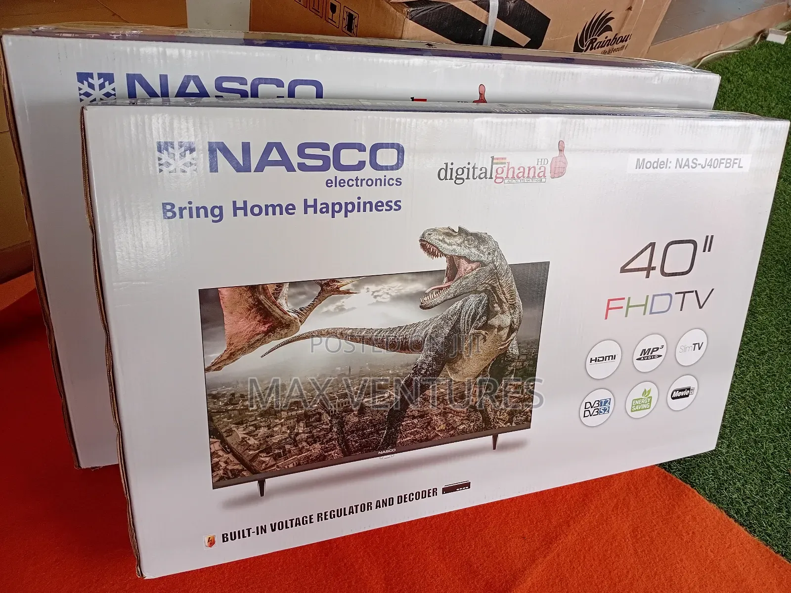 Inbuilt Decoder Nasco 40" Tv Digital Satellite FHD Tv Frameless Slim