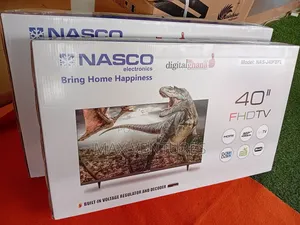 Inbuilt Decoder Nasco 40" Tv Digital Satellite FHD Tv Frameless Slim