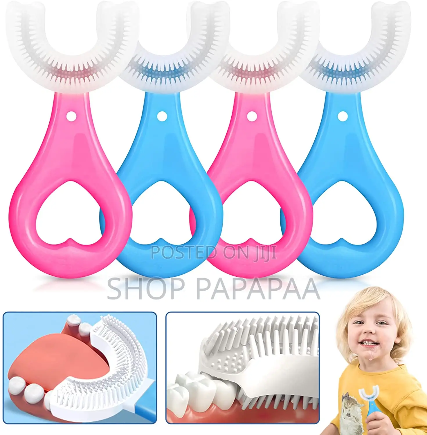 Multipurpose Children's U-Shaped Toothbrush