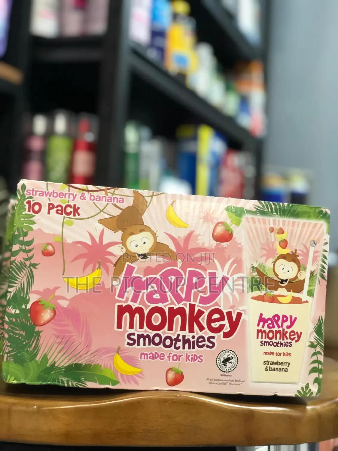Happy Monkey Smoothies Made for Kids' Strawberry Banana (10 Pack)
