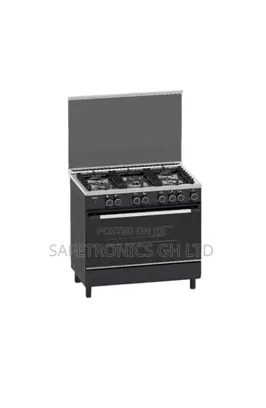 Eldo-Gc9060bfu-Black Eldo Gas Cooker 5 Burrner 90x60 Oven Grill Roti