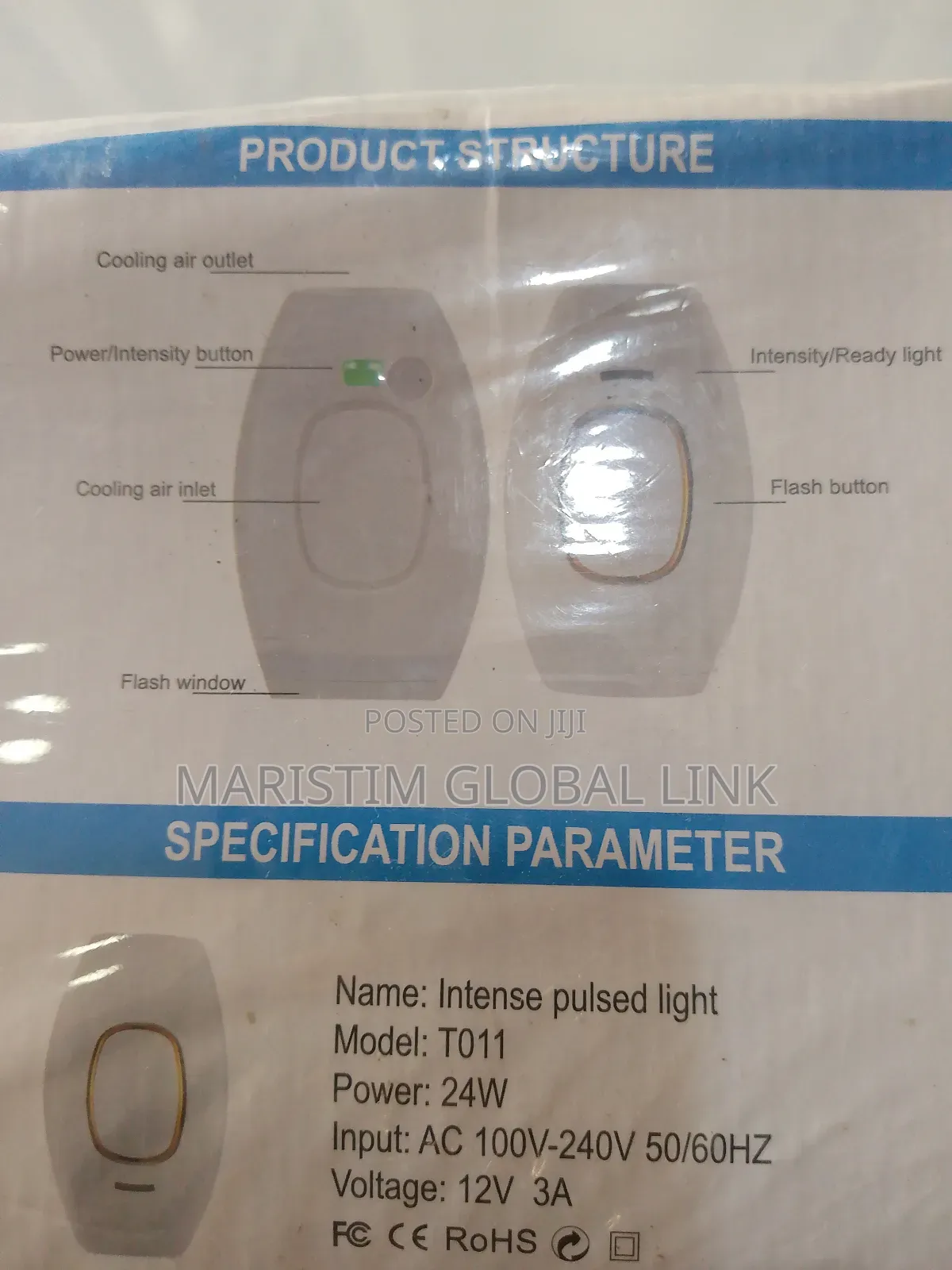 Hair Removal Device Intense Pulse Light