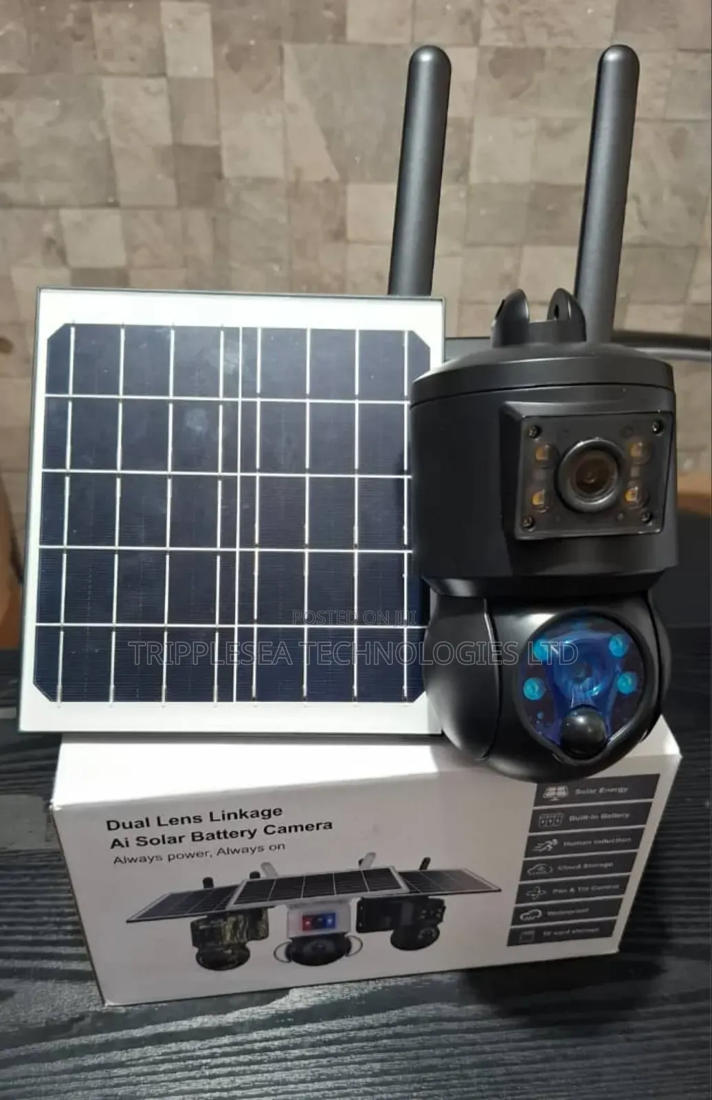 Tripple Len Ai Solar Camera St-535-6m -Wifi