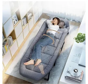 Portable Folding Recliner Bed - Grey