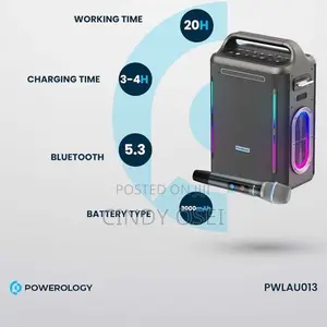 Powerology TWS 200w With Mic and Remote Karaoke Speaker