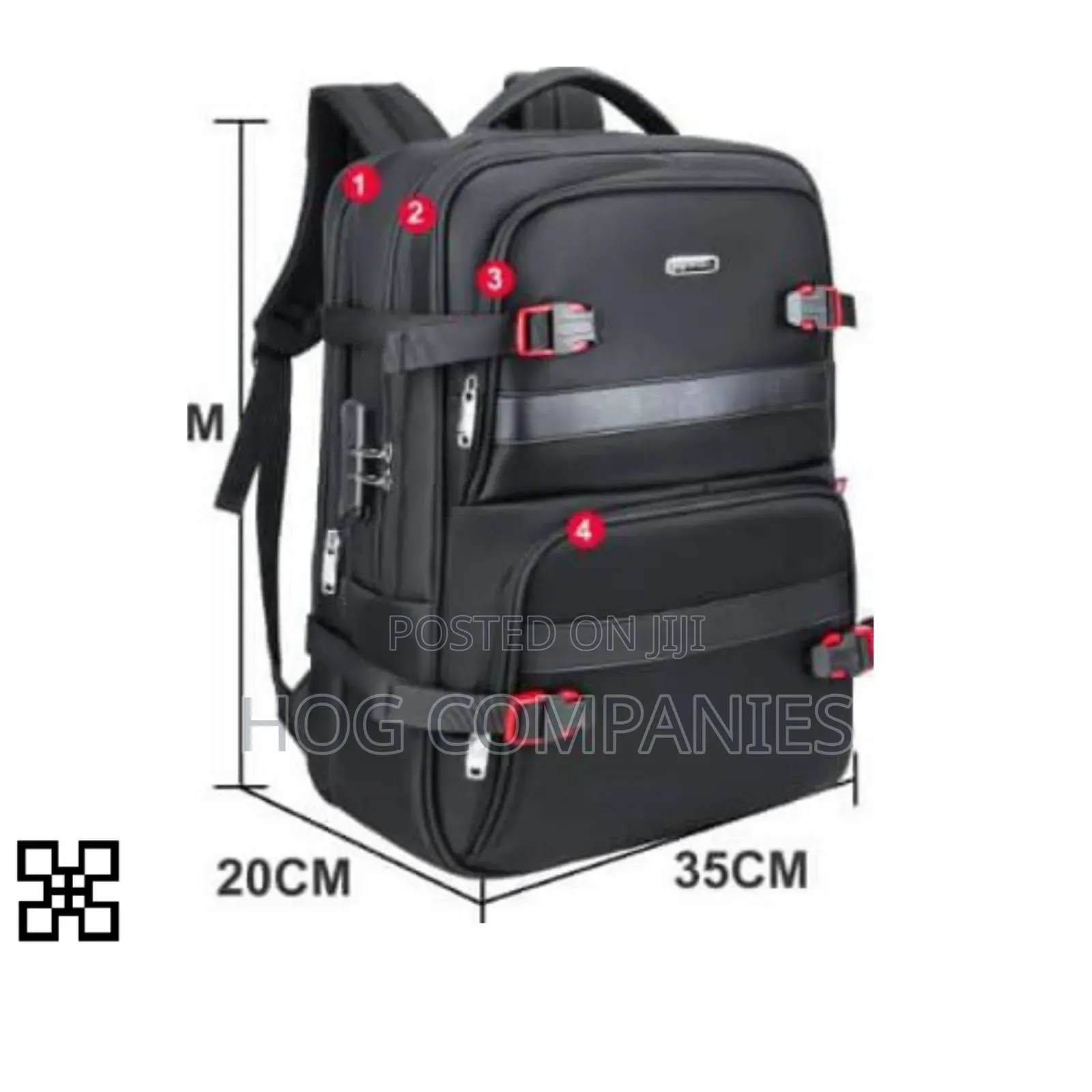 Hp Power Anti-Theft Waterproof Laptop Backpack School Travel Bag