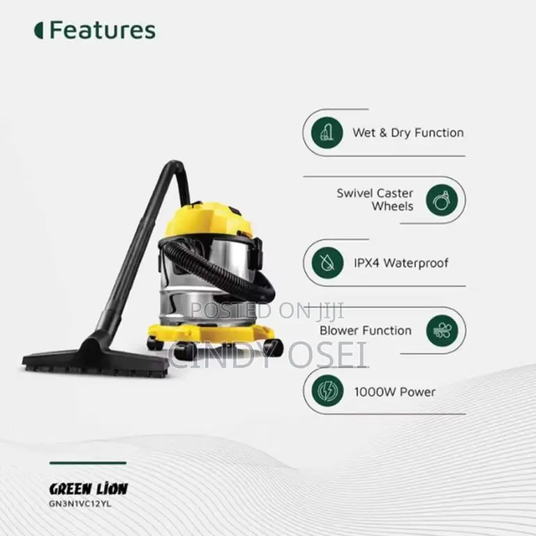 Green Lion Ultra 3 in 1 12l 1000w Vacuum Cleaner