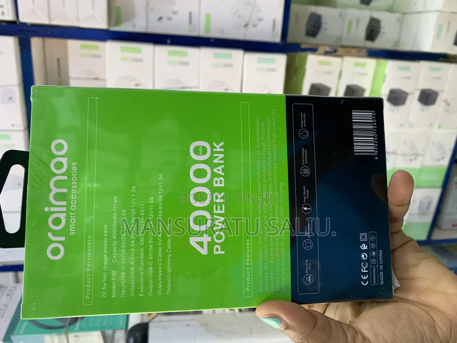 Oriamo Please Note It a Normal Power Bank We Have Original Not This