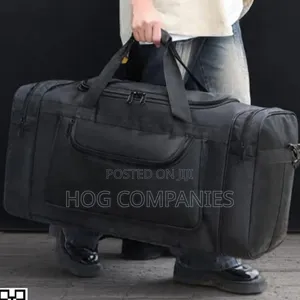 Large Capacity Travel Duffle Bag – Black
