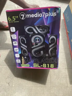 Media 7 Plus Sl-618 Woofer Speaker and Soundbar System.