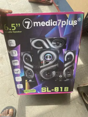 Media 7 Plus Sl-618 Woofer Speaker and Soundbar System.