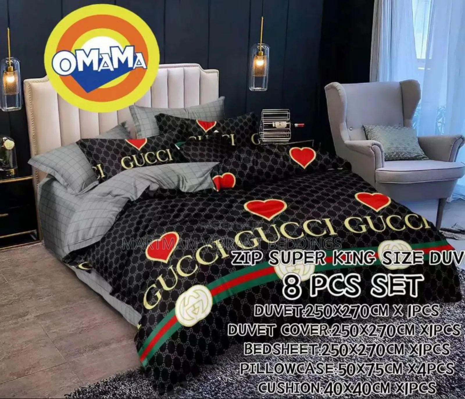 8 Pieces Duvet Set