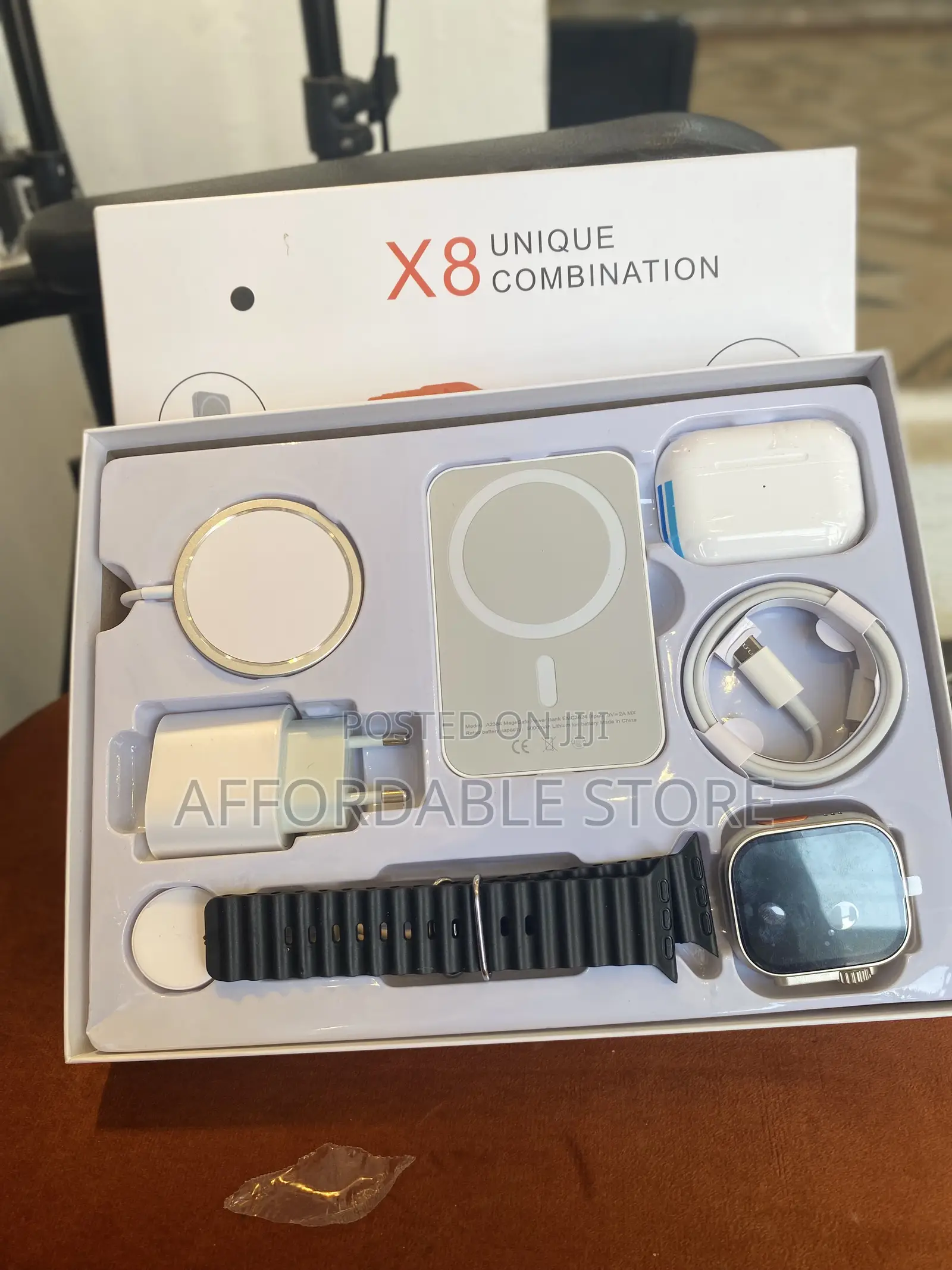 X8 Ultra Max Smart Watch ( + Wireless Charger,Airpod Pro,Original Usb