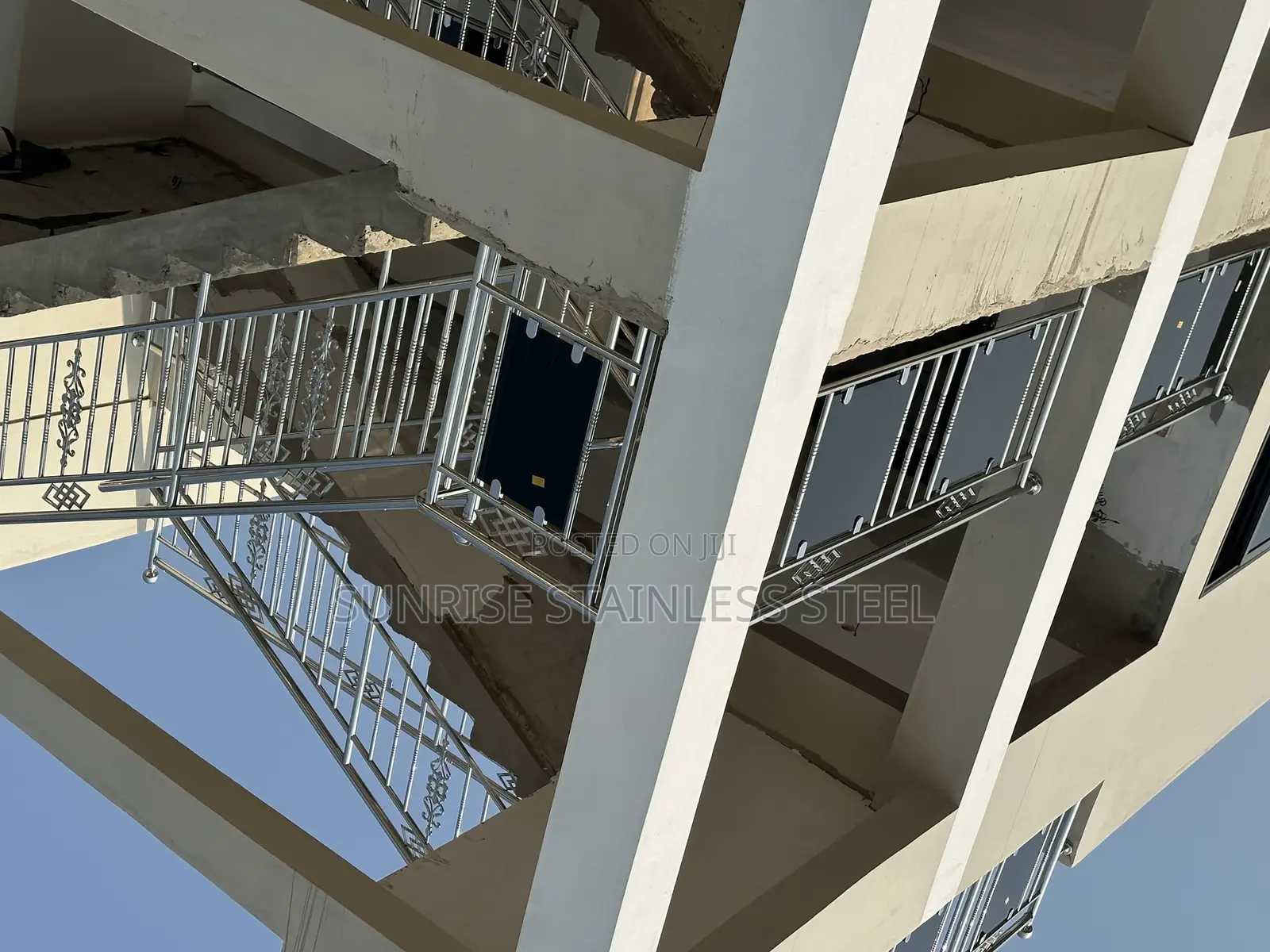 Sunrise Stainless Flower Installation Balustrade
