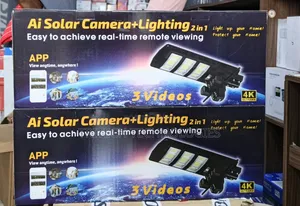 Ultra Ai Solar 450w Street Light Camera Full Color 2 in 1
