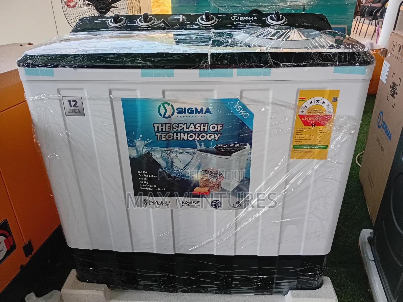 Innovative 15kg Sigma Washing Machine 15kg Family Size Top Load