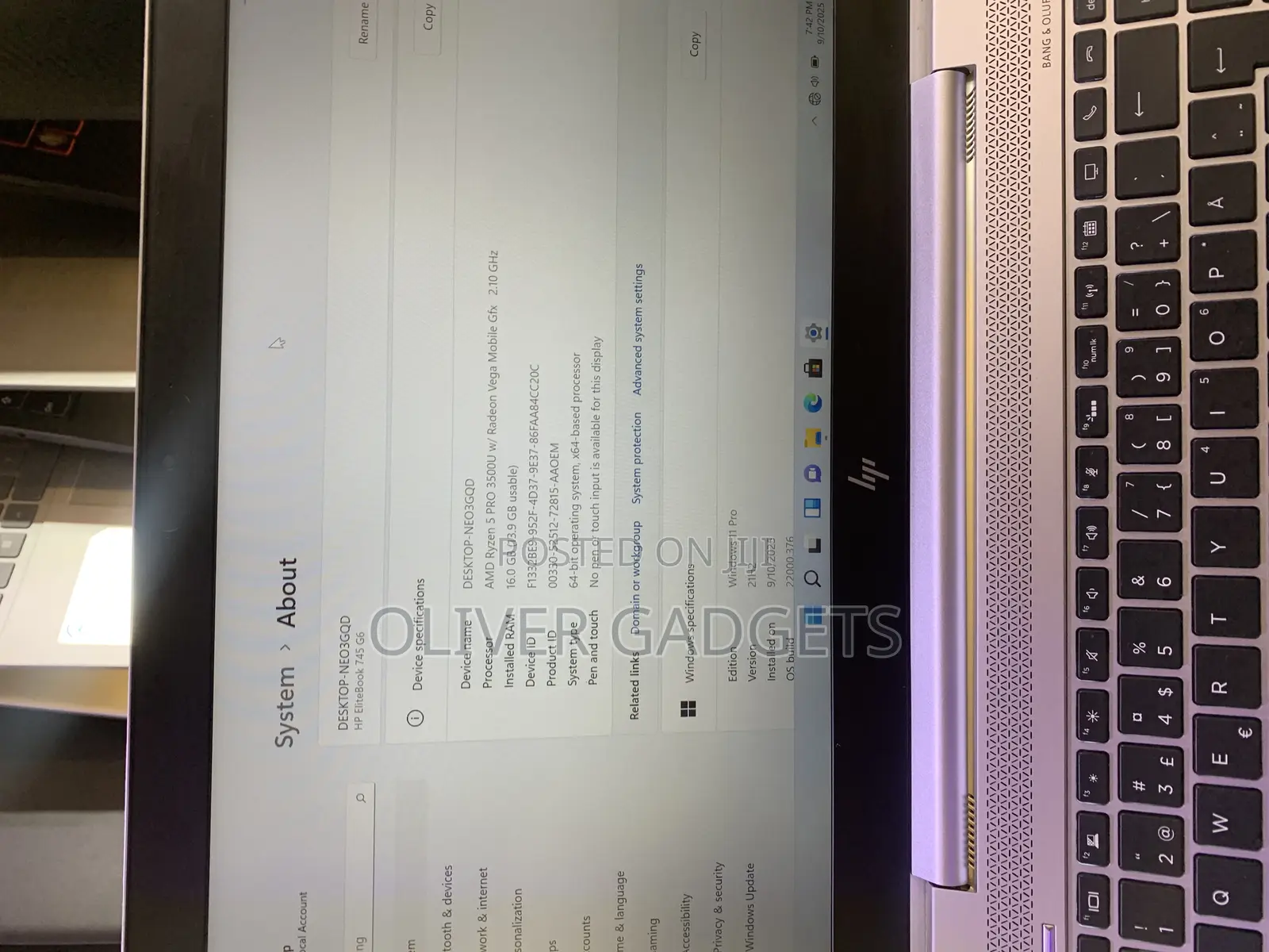 Laptop HP EliteBook 745 G6 16GB AMD Ryzen 5 SSD 512GB