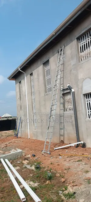 PVC Downspout Rain Gutter Installation