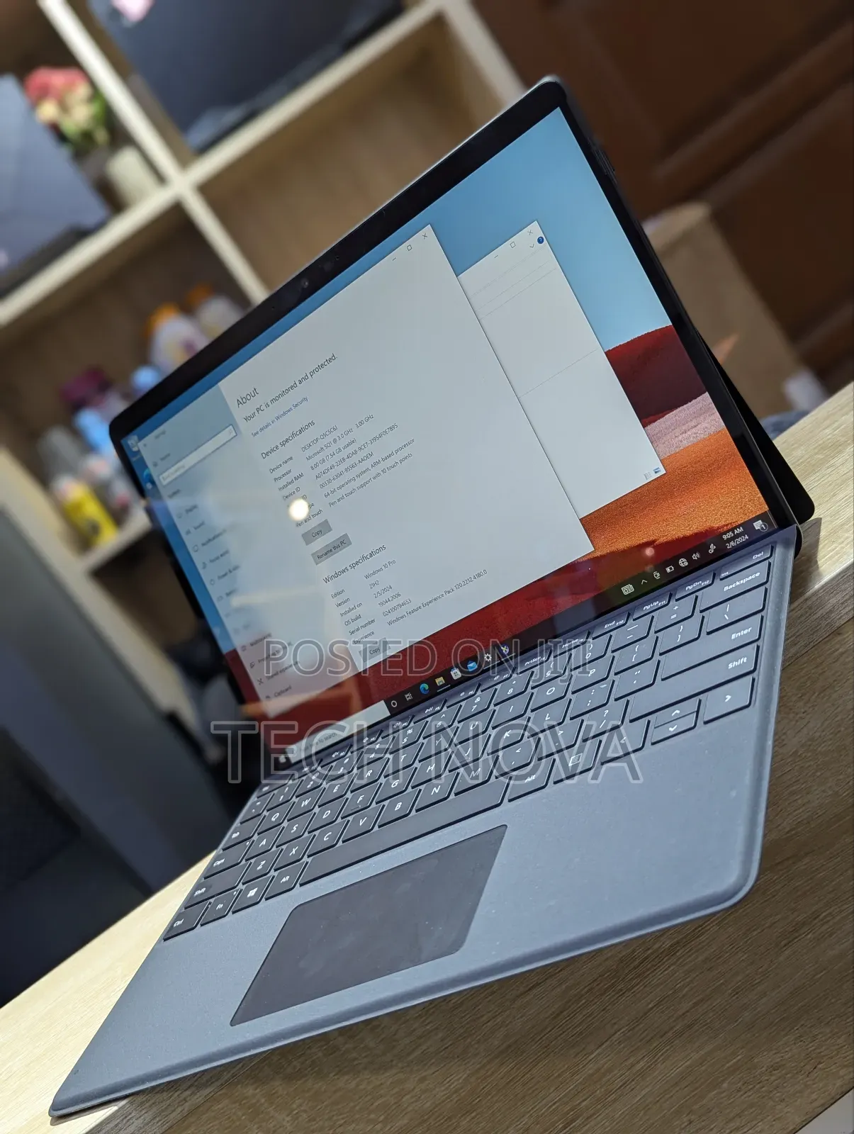 Laptop Microsoft Surface Pro X 8GB Intel SSD 256GB