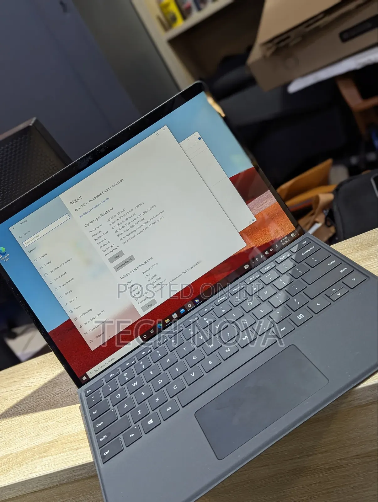 Laptop Microsoft Surface Pro X 8GB Intel SSD 256GB