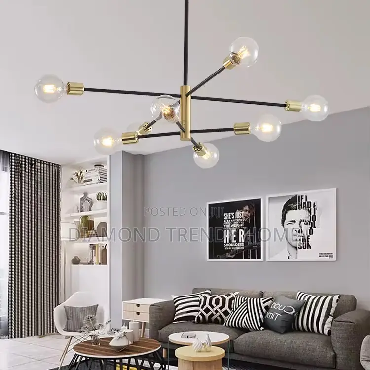 8 Heads Pendant Chandelier Light