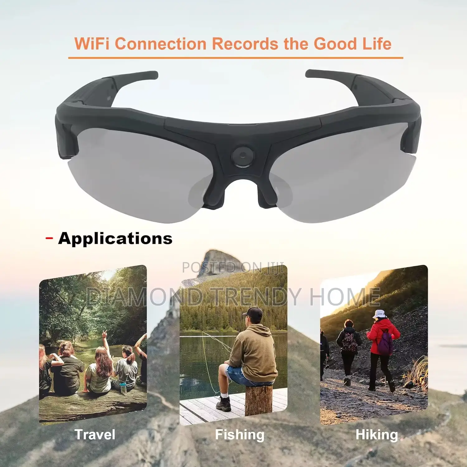 Smart Sunglass With Video Camera and Ear Piece.