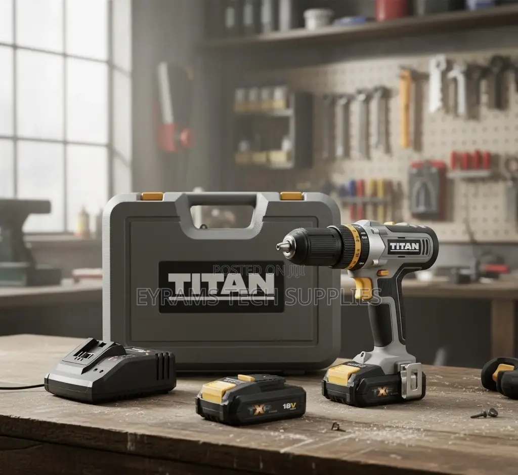 Titan Tti884com 18v 2 X 2.0ah Li-Ion TXP Cordless Combi Drill