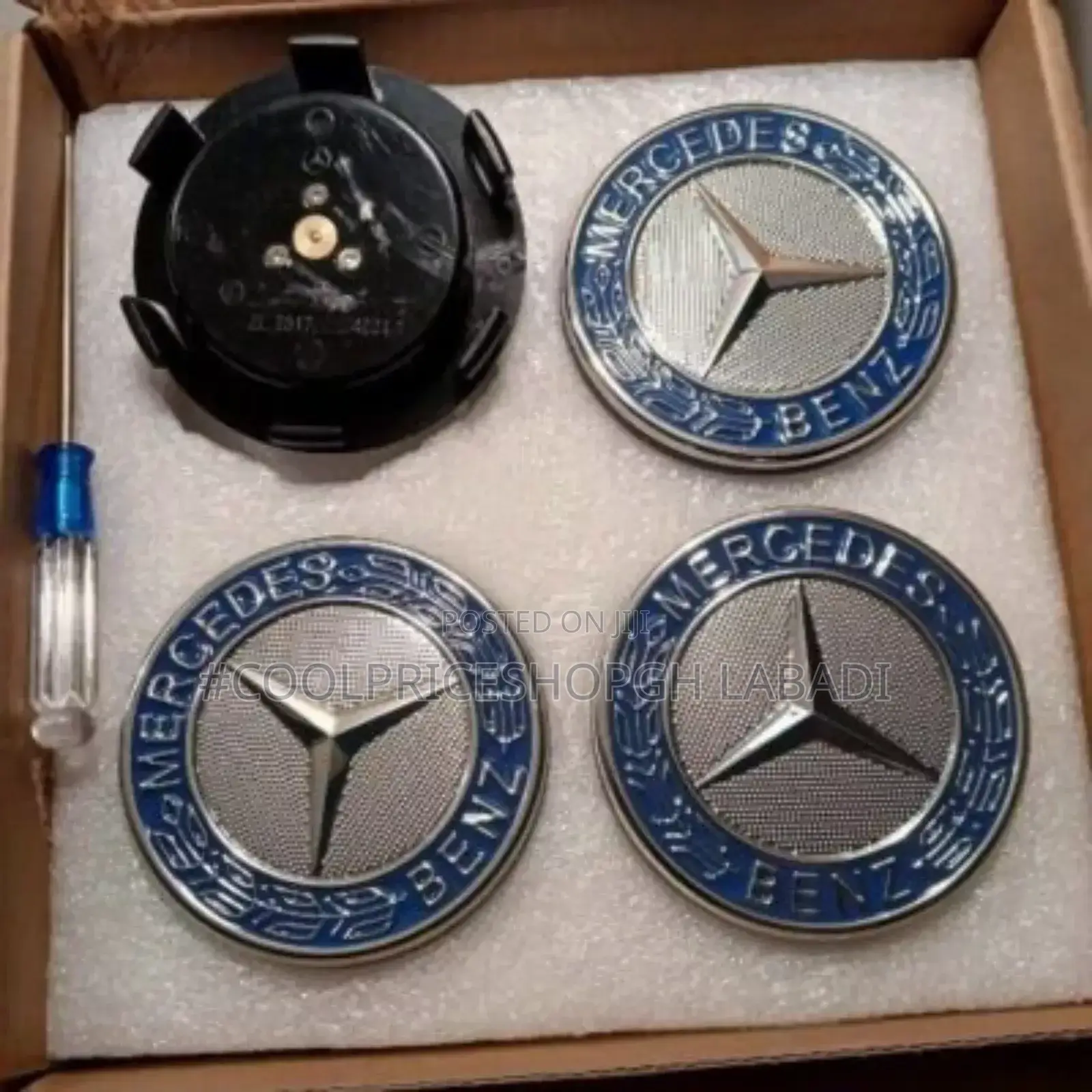 Led Wheel Caps Blue Light for Mercedes Benz Blue