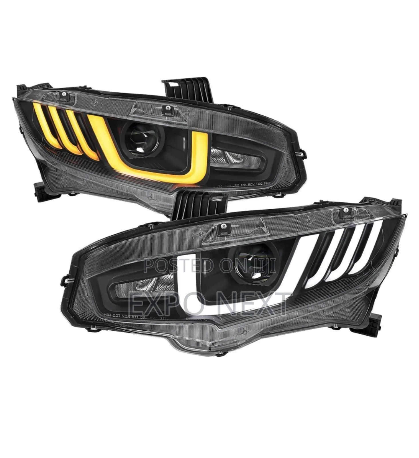 Spec-d® - Civic 2017-2018 Drl Bar Projector Led Headlights