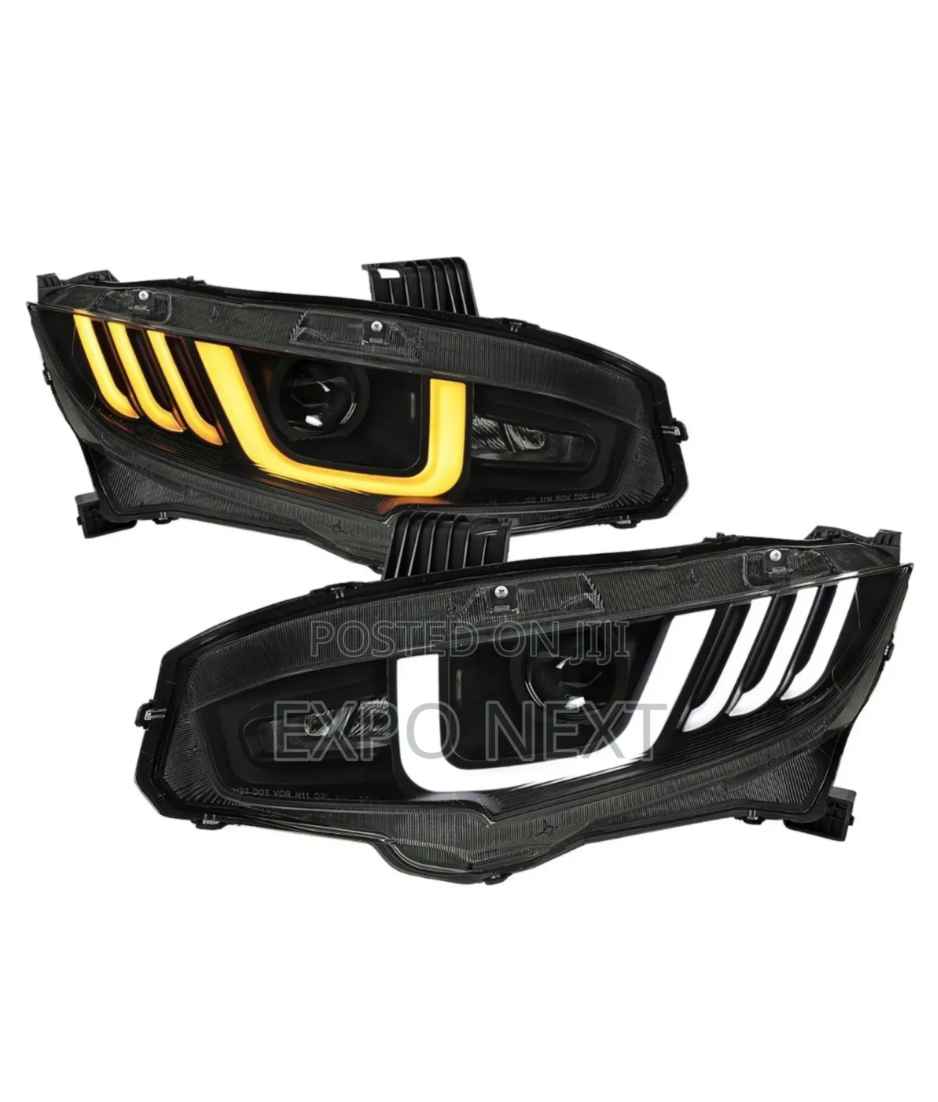 Spec-d® - Civic 2017-2018 Drl Bar Projector Led Headlights