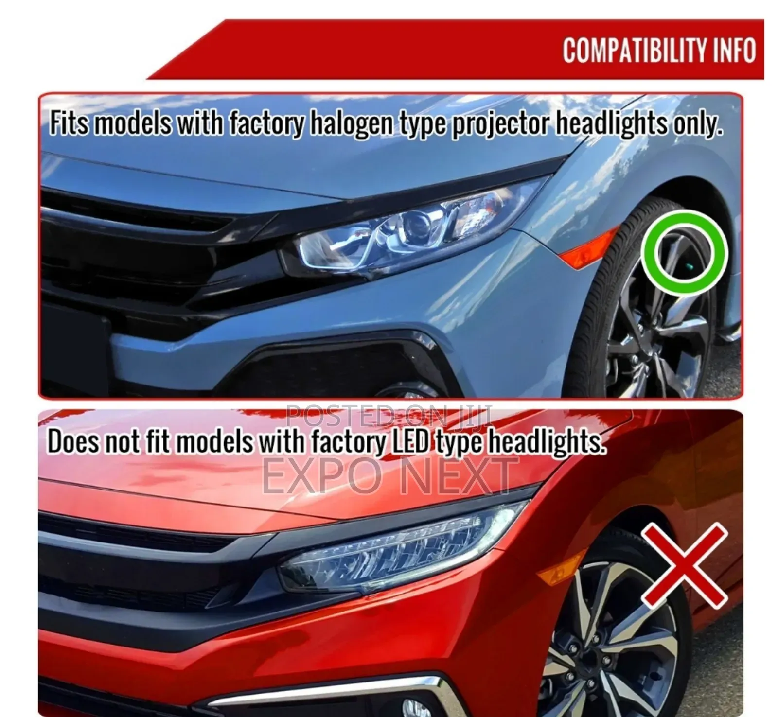 Spec-d® - Civic 2017-2018 Drl Bar Projector Led Headlights