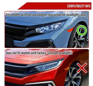 Spec-d® - Civic 2017-2018 Drl Bar Projector Led Headlights